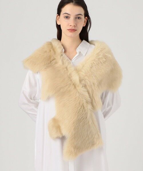 TOMORROWLAND / トゥモローランド マフラー・ショール・スヌード・ストール | KARL DONOGHUE EDGE BUTTON スカーフ | 詳細1