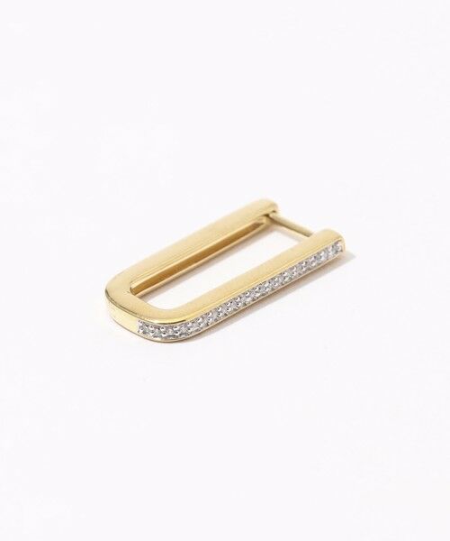 TOMORROWLAND / トゥモローランド ピアス・イヤリング | Otiumberg. Pave Edged Rectangle フープピアス | 詳細2