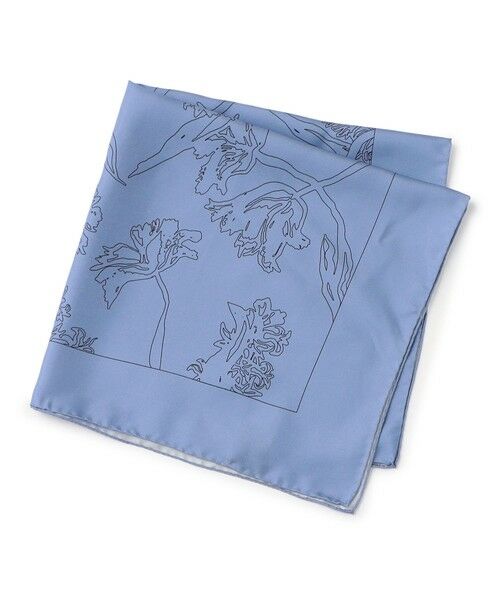 TOMORROWLAND / トゥモローランド バンダナ・スカーフ | AENEIS NOSTALGIA FLOWERS スカーフ（62 ライトブルー系）
