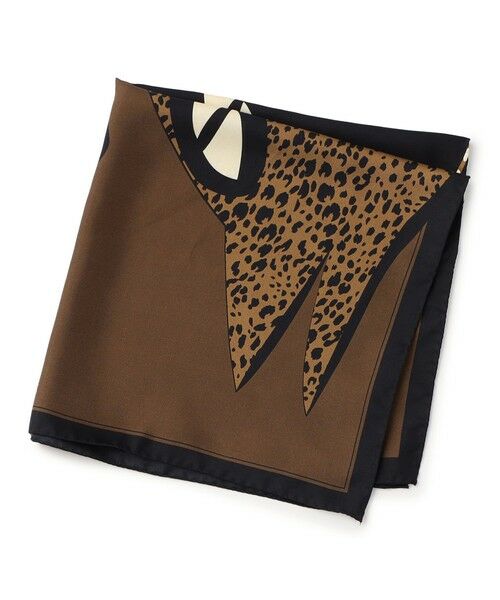 TOMORROWLAND / トゥモローランド バンダナ・スカーフ | AENEIS ECLIPSE ANIMALE スカーフ（48 ダークブラウン系）