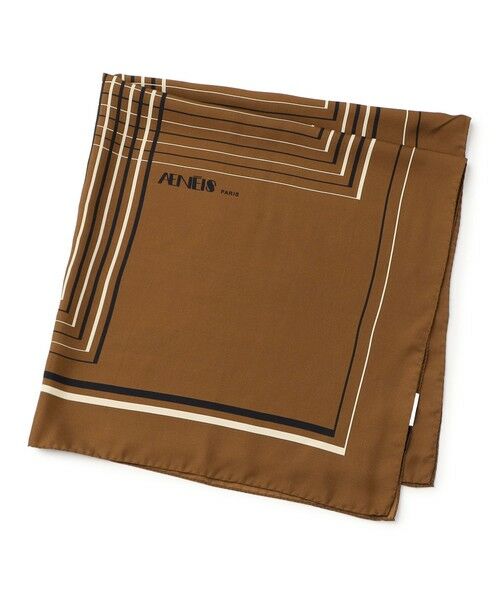 TOMORROWLAND / トゥモローランド バンダナ・スカーフ | AENEIS MINIMAL ILLUSION スカーフ（46 ブラウン系）