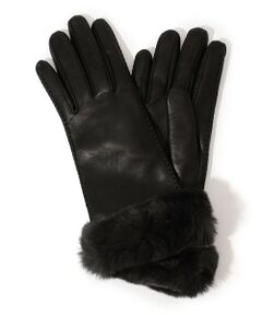 TOMORROWLAND / トゥモローランド 手袋 | CARIDEI ファー レザーグローブ