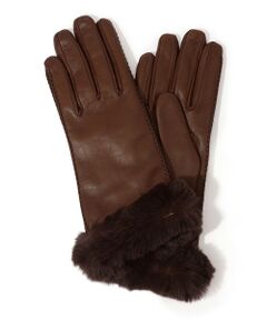 TOMORROWLAND / トゥモローランド 手袋 | CARIDEI ファー レザーグローブ