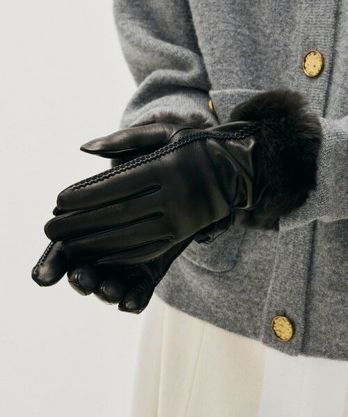TOMORROWLAND / トゥモローランド 手袋 | CARIDEI ファー レザーグローブ | 詳細1