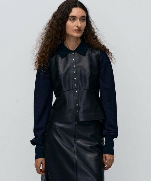 TOMORROWLAND / トゥモローランド ベスト | 【WEB先行予約】シープスキン ペプラムベスト | 詳細2