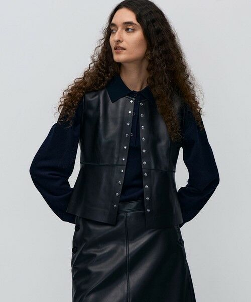 TOMORROWLAND / トゥモローランド ベスト | 【WEB先行予約】シープスキン ペプラムベスト | 詳細3