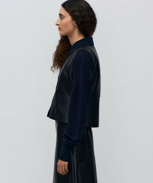 TOMORROWLAND / トゥモローランド ベスト | 【WEB先行予約】シープスキン ペプラムベスト | 詳細4