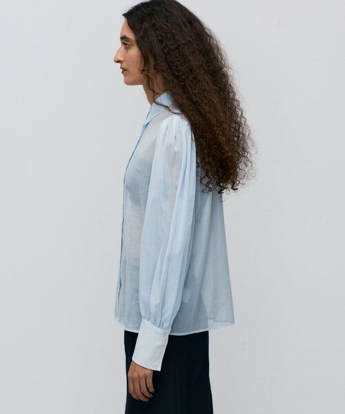 TOMORROWLAND / トゥモローランド シャツ・ブラウス | 【WEB先行予約】コットンオーガンジー ギャザースリーブコンビシャツ | 詳細3