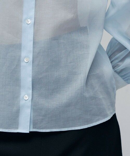 TOMORROWLAND / トゥモローランド シャツ・ブラウス | 【WEB先行予約】コットンオーガンジー ギャザースリーブコンビシャツ | 詳細8