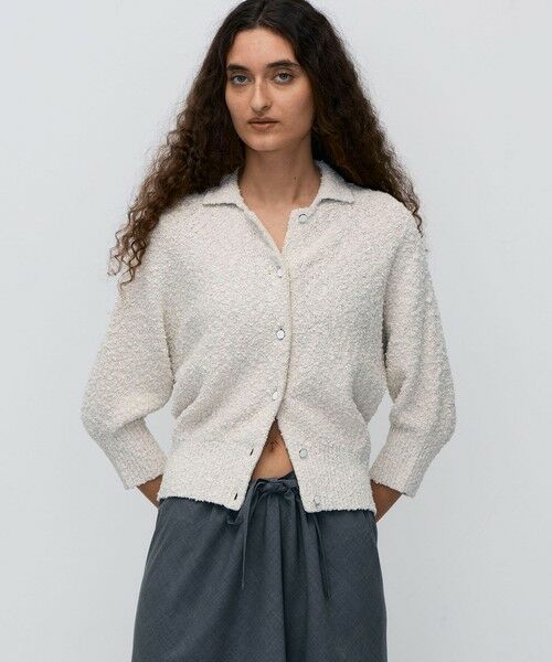 TOMORROWLAND / トゥモローランド カーディガン・ボレロ | 【WEB先行予約】ファンシーヤーン ポロカラーカーディガン | 詳細2