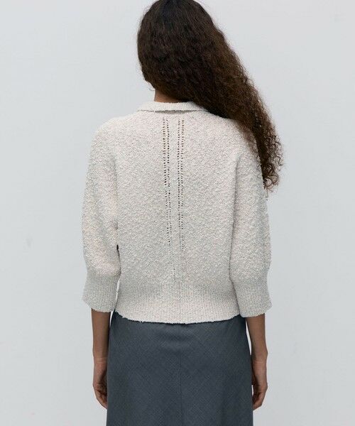 TOMORROWLAND / トゥモローランド カーディガン・ボレロ | 【WEB先行予約】ファンシーヤーン ポロカラーカーディガン | 詳細4