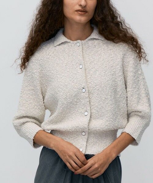 TOMORROWLAND / トゥモローランド カーディガン・ボレロ | 【WEB先行予約】ファンシーヤーン ポロカラーカーディガン | 詳細5