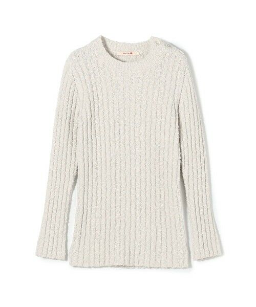 TOMORROWLAND / トゥモローランド ニット・セーター | 【WEB先行予約】ファンシーヤーン セーラーニットプルオーバー(12 ホワイト系)