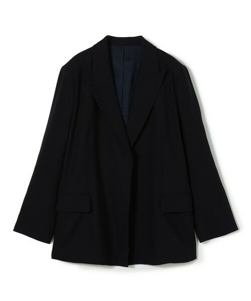 TOMORROWLAND / トゥモローランド テーラードジャケット | 【WEB先行予約】ウールドスキン アンボタンシングルジャケット(69 ネイビー)