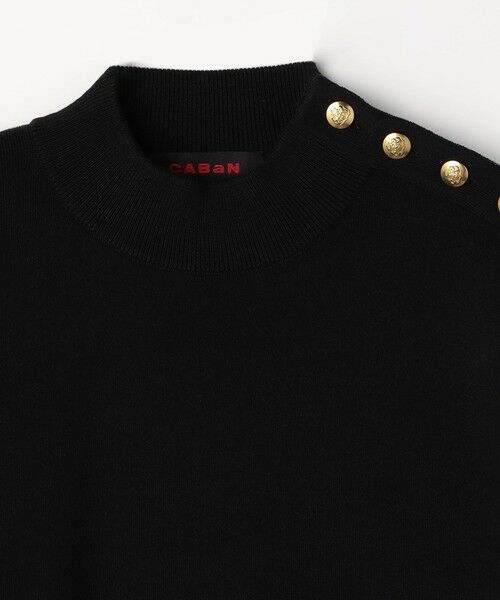 TOMORROWLAND / トゥモローランド ニット・セーター | コットンカシミヤ モックネックゴールドボタンプルオーバー | 詳細3