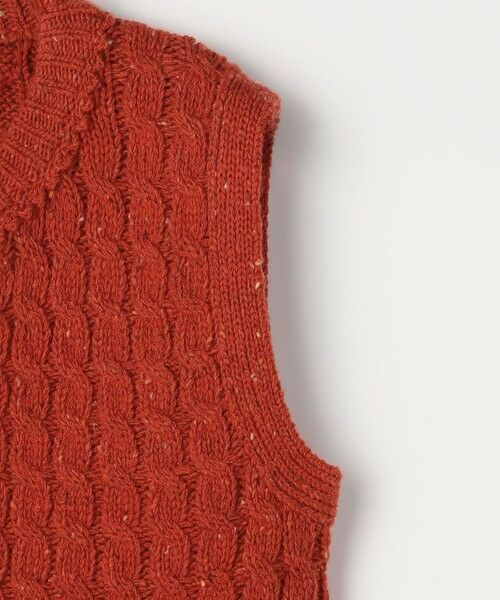 TOMORROWLAND / トゥモローランド ベスト | ウールネップ ケーブルニットベスト | 詳細4