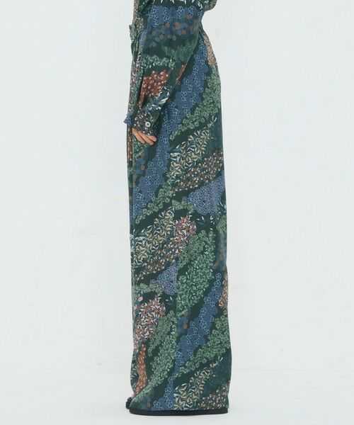 TOMORROWLAND / トゥモローランド その他パンツ | シルクツイル FLOWER RIVERプリント 2タックワイドパンツ | 詳細3