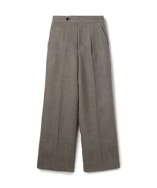 TOMORROWLAND / トゥモローランド その他パンツ | ウールダブルクロス 1タックセミワイドパンツ（15 グレー）