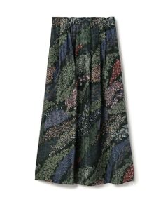 TOMORROWLAND / トゥモローランド ロング・マキシ丈スカート | FLOWER RIVERプリント タックロングスカート