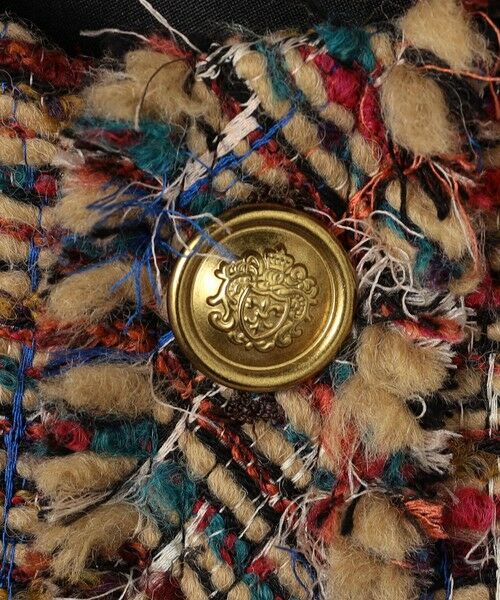 TOMORROWLAND / トゥモローランド ノーカラージャケット | マルチツイード フリンジショートジャケット | 詳細9