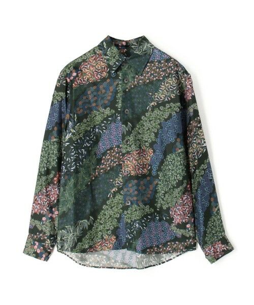 TOMORROWLAND / トゥモローランド シャツ・ブラウス | シルクツイル FLOWER RIVER レギュラーカラーシャツ(56 カーキ系)