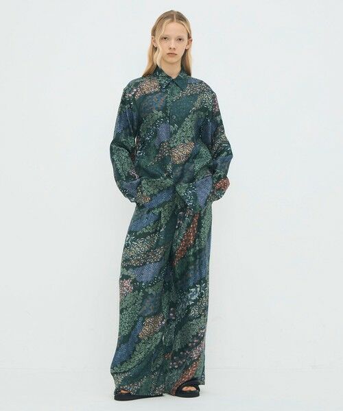 TOMORROWLAND / トゥモローランド シャツ・ブラウス | シルクツイル FLOWER RIVER レギュラーカラーシャツ | 詳細1