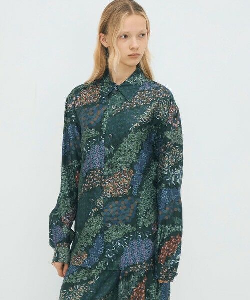 TOMORROWLAND / トゥモローランド シャツ・ブラウス | シルクツイル FLOWER RIVER レギュラーカラーシャツ | 詳細2