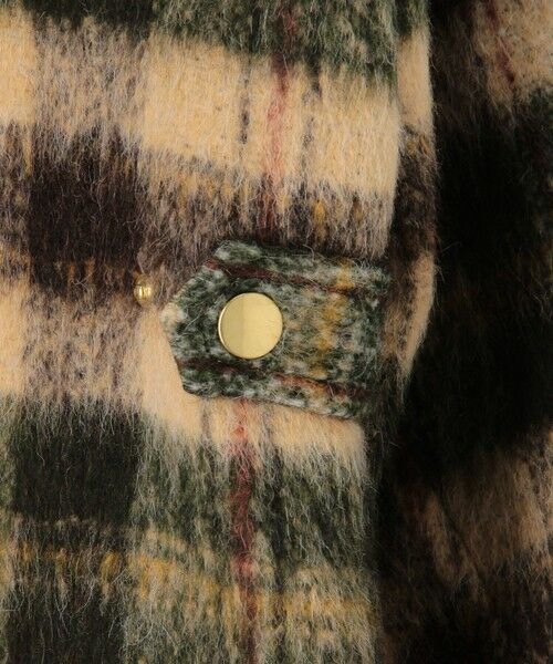 TOMORROWLAND / トゥモローランド ダッフルコート | シャギーチェック ジップアップブルゾン | 詳細10