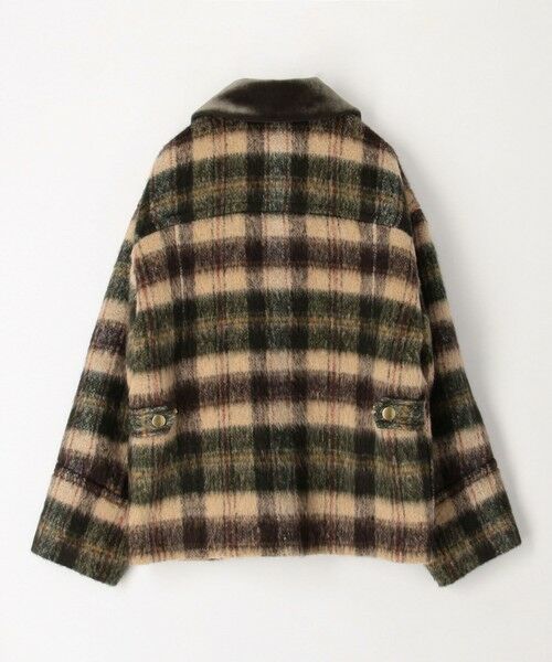 TOMORROWLAND / トゥモローランド ダッフルコート | シャギーチェック ジップアップブルゾン | 詳細2