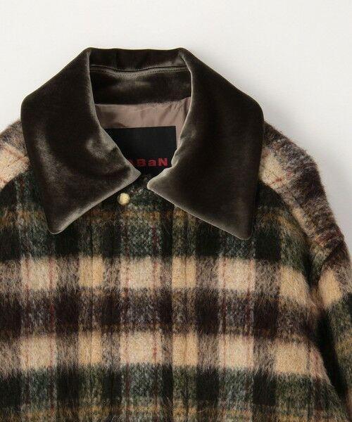 TOMORROWLAND / トゥモローランド ダッフルコート | シャギーチェック ジップアップブルゾン | 詳細3