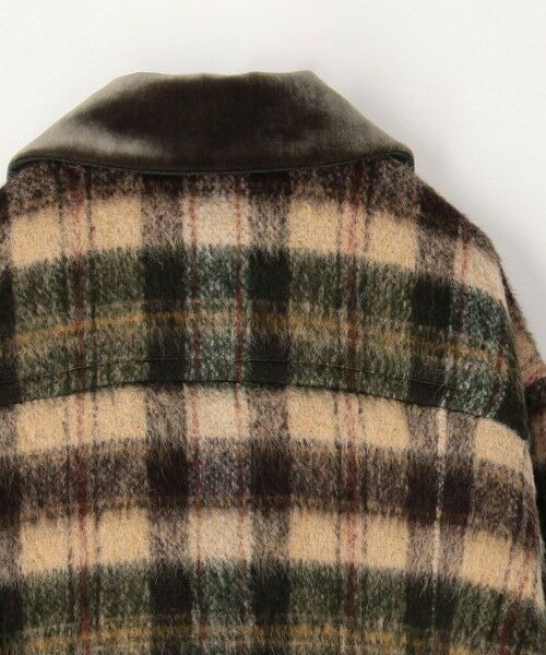 TOMORROWLAND / トゥモローランド ダッフルコート | シャギーチェック ジップアップブルゾン | 詳細4