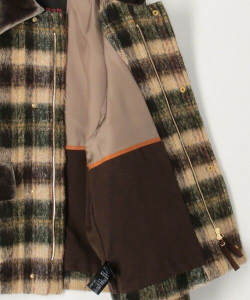 TOMORROWLAND / トゥモローランド ダッフルコート | シャギーチェック ジップアップブルゾン | 詳細5