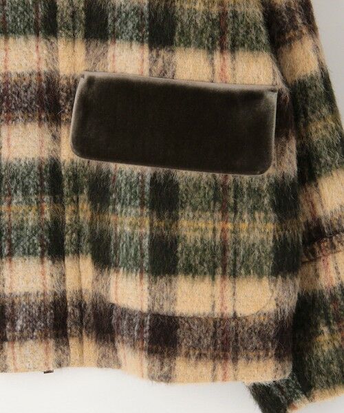 TOMORROWLAND / トゥモローランド ダッフルコート | シャギーチェック ジップアップブルゾン | 詳細6