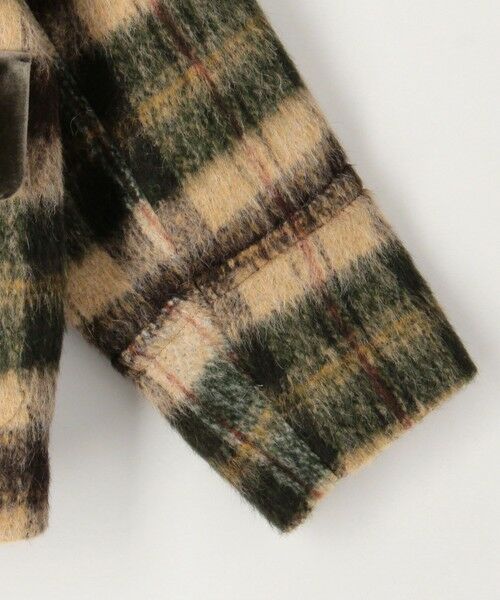 TOMORROWLAND / トゥモローランド ダッフルコート | シャギーチェック ジップアップブルゾン | 詳細7