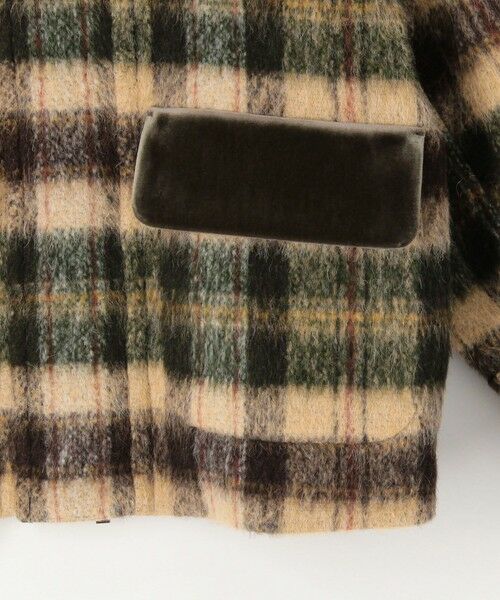 TOMORROWLAND / トゥモローランド ダッフルコート | シャギーチェック ジップアップブルゾン | 詳細8