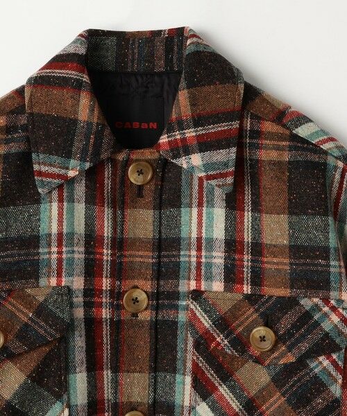 TOMORROWLAND / トゥモローランド ブルゾン | ネップウール チェックCPOブルゾン | 詳細3