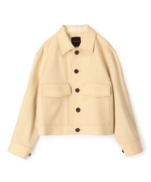 TOMORROWLAND / トゥモローランド ダッフルコート | ドライウール ショートブルゾン(41 ライトベージュ)