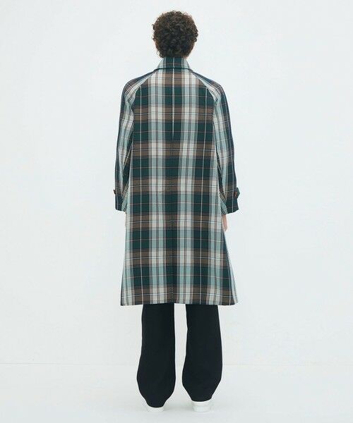 TOMORROWLAND / トゥモローランド ステンカラーコート | ポリエステル ビッグチェックジャカード ステンカラーコート | 詳細3