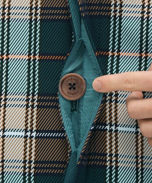 TOMORROWLAND / トゥモローランド ステンカラーコート | ポリエステル ビッグチェックジャカード ステンカラーコート | 詳細9