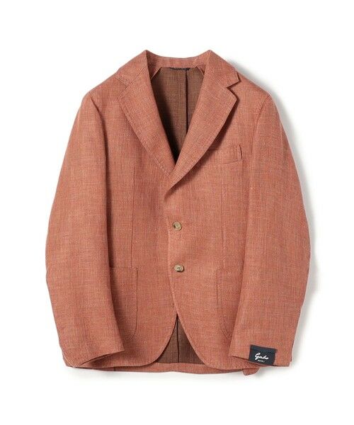 TOMORROWLAND / トゥモローランド テーラードジャケット | GABO リネンウール シングルブレステッド2Bジャケット(44 コーラルピンク)