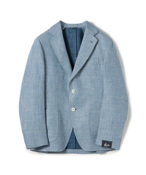TOMORROWLAND / トゥモローランド テーラードジャケット | GABO リネンウール シングルブレステッド2Bジャケット(65 ブルー)