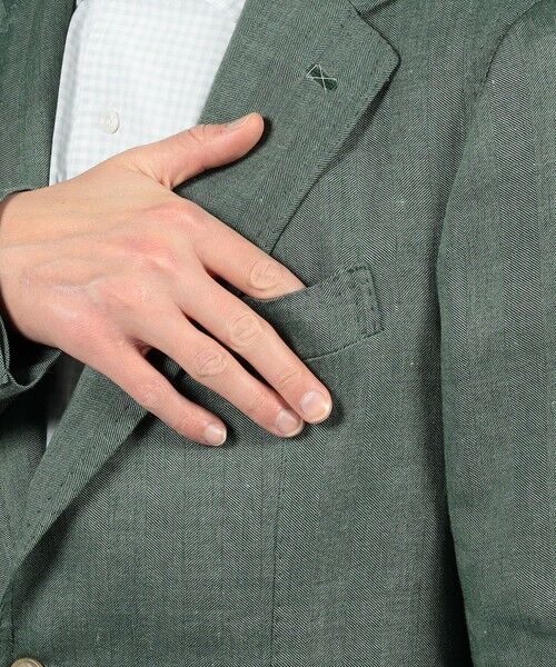 TOMORROWLAND / トゥモローランド テーラードジャケット | GABO リネンウール シングルブレステッド2Bジャケット | 詳細9