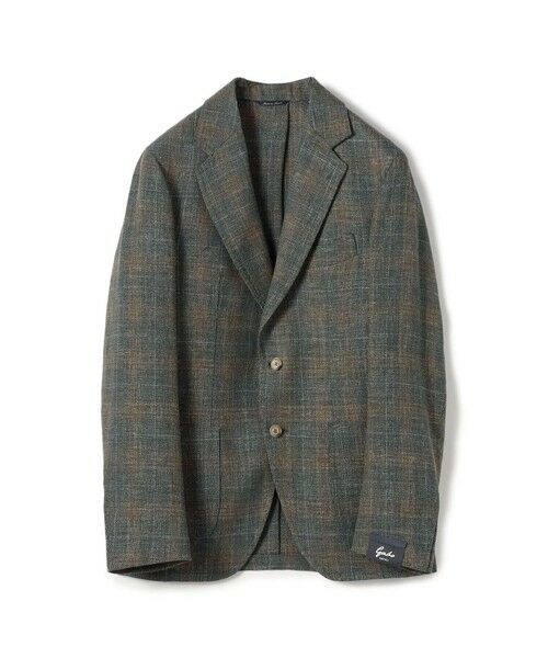 TOMORROWLAND / トゥモローランド テーラードジャケット | GABO ウールリネン シングルブレステッド2Bジャケット(56 グリーン系)