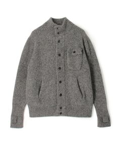 TOMORROWLAND / トゥモローランド ニット・セーター | ウールカシミヤシルク スタンドカラーニットブルゾン