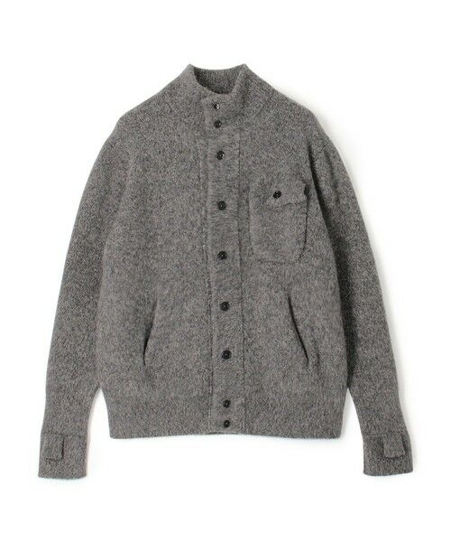TOMORROWLAND / トゥモローランド ニット・セーター | ウールカシミヤシルク スタンドカラーニットブルゾン(16 グレー)