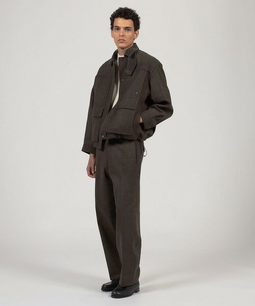 TOMORROWLAND / トゥモローランド その他パンツ | ウールメルトンストライプ ワイドパンツ | 詳細1