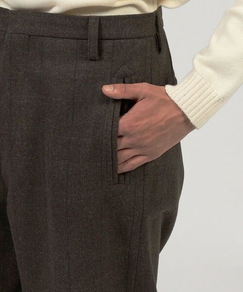 TOMORROWLAND / トゥモローランド その他パンツ | ウールメルトンストライプ ワイドパンツ | 詳細8