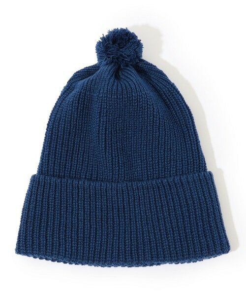 TOMORROWLAND / トゥモローランド ニットキャップ | HIGHLAND2000 HC BOB CAP WITH POMPOM カシミヤニットキャップ(67 ダークブルー)