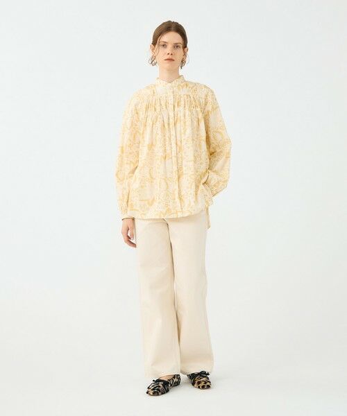 TOMORROWLAND / トゥモローランド シャツ・ブラウス | コットンローンプリント シャーリングチュニックブラウス | 詳細1