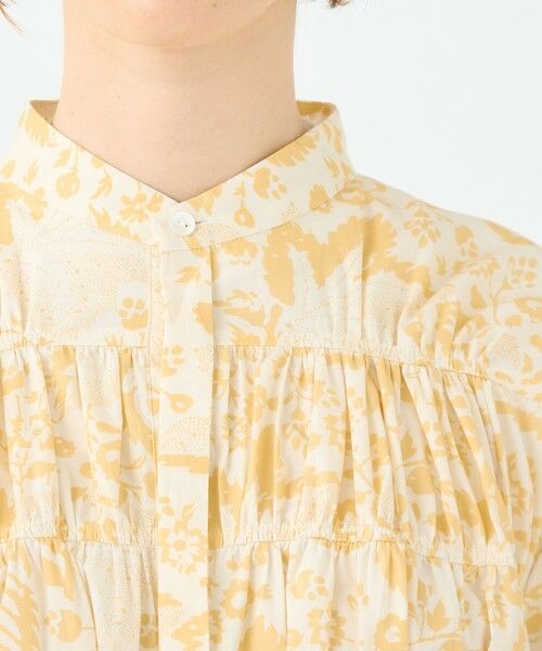 TOMORROWLAND / トゥモローランド シャツ・ブラウス | コットンローンプリント シャーリングチュニックブラウス | 詳細5